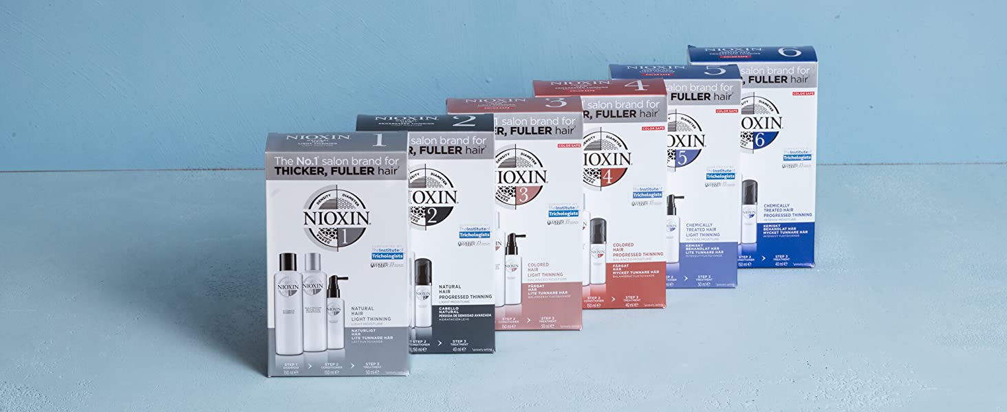 nioxin system kits for thinning hair and hair loss