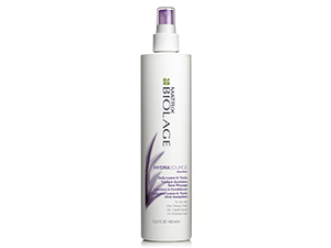 Hydrasource Leave-In Tonic Instantly moisturizes, renews shine and helps protect hair.